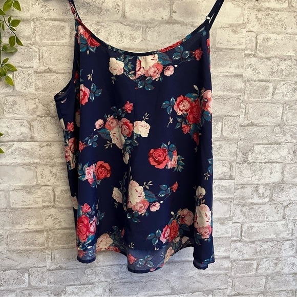 Sheen Curve floral blouse women’s size 2XL rose print - Picture 2 of 5